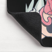 かわいいパステルゴシックカウトリーモンデーモンキャットアンドスカル マウスパッド (コーナー)