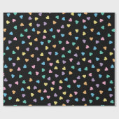 かわいいパステルゴシックキャンディハート ラッピングペーパー (フラット)