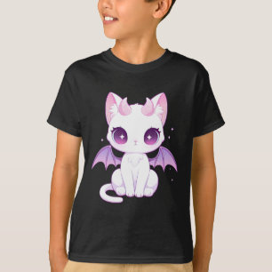 かわいいパステルゴシック不気味なかわいい魔化デーモンウィング Tシャツ