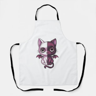 かわいいパステルゴシック不気味なかわいい魔性ゾンビパッチ エプロン