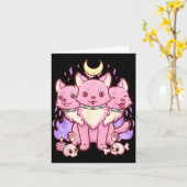 かわいいパステルゴス可愛いY三頭犬 カード (黄色い花)