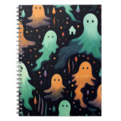 かわいいパステルゴーストのハロウィン ノートブック (正面)
