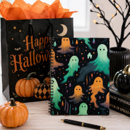 かわいいパステルゴーストのハロウィン ノートブック