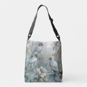 かわいいパステルサファリお洒落ワイルドアニマルバード クロスボディバッグ (裏面)