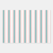 かわいいパステルジャングルアリゲータラッピング紙セット ラッピングペーパーシート (正面3)