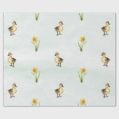 かわいいパステルダックス&ダフォジル ラッピングペーパー (フラット)