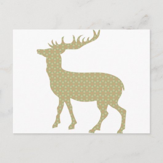 かわいいパステルディアー ポストカード (正面)