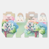 かわいいパステルドラゴンベビーシャワー フェイバーボックス (見開き)