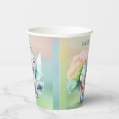 かわいいパステルドラゴンベビーシャワー 紙コップ (右)