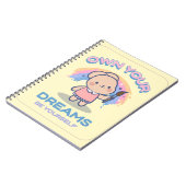 かわいいパステルノート ノートブック (左側)