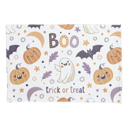 かわいいパステルハロウィンの枕カバー 枕カバー (正面左)