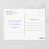 かわいいパステルパンプキンズベビーシャワー ポストカード (裏面)