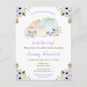 かわいいパステルパンプキンズベビーシャワー ポストカード (正面)