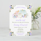 かわいいパステルパンプキンズベビーシャワー 招待状 (スタンド正面)