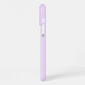 かわいいパステルパープルのうさぎのカスタムiPhoneケース iPhoneケース (左側面)