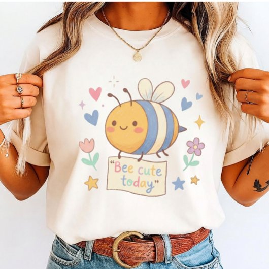 かわいいパステルビー かわいい蜂好きな人へのギフト Tシャツ