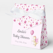 かわいいパステルピンクのドラゴンベビーシャワー フェイバーボックス (正面サイド)