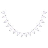 かわいいパステルピンクキッズウォーターカラークラゲ バンティングフラッグ (全)