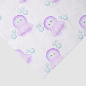 かわいいパステルピンクキッズウォーターカラークラゲ 薄葉紙 (詳細)