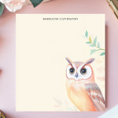 かわいいパステルフクロムミニマルパーソナライズされたリスト ノートパッド