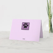 かわいいパステルブラ中国のックシャーペイグリーティングカード カード (裏面)