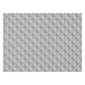 かわいいパステルベビーカウインオーバーオール花 テーブルクロス (正面(横))