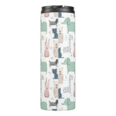 かわいいパステルベビー動物のパターン タンブラー (裏面)