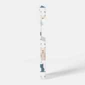 かわいいパステルベビー動物のパターン iPhoneケース (左側面)