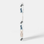 かわいいパステルベビー動物のパターン iPhoneケース (右側面)