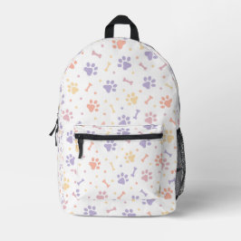 かわいいパステルポープリント プリントバックパック
