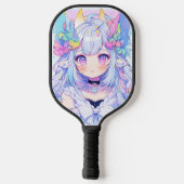 かわいいパステルマジカルガールフューリーアニメガール ピックルボールラケット (裏面)