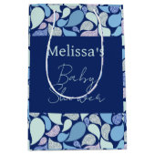 かわいいパステルマーメイドティアドロップガーリー海パターン ミディアムペーパーバッグ (正面)