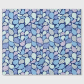 かわいいパステルマーメイドティアドロップガーリー海パターン ラッピングペーパー (フラット)