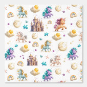 かわいいパステルユニコーン&キャッスルファンタジー 壁紙 (正面)