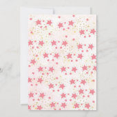 かわいいパステルユニコーン&レインボーファースト誕生日パーティー 招待状 (裏面)