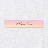 かわいいパステルレインボーアイアンオンネームタグラベル ラベル (デザイン1)