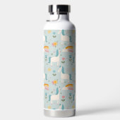 かわいいパステルレインボーユニコーンパターン ウォーターボトル (右面)