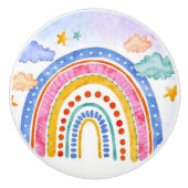 かわいいパステルレインボー セラミックノブ (正面)