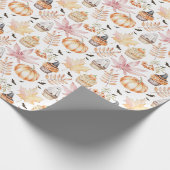 かわいいパステル不気味カップケーキハロウィーンパターン ラッピングペーパー (角)