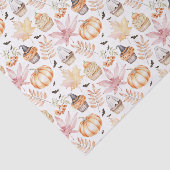 かわいいパステル不気味カップケーキハロウィーンパターン 薄葉紙 (詳細)