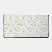 かわいいパステル周辺地図パターン デスクマット (正面)