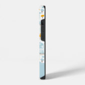 かわいいパステル周辺地図パターン iPhoneケース (左側面)