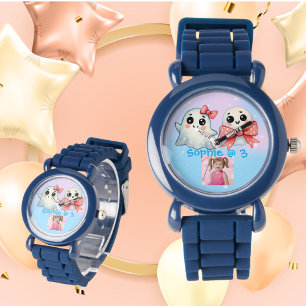 かわいいパステル幽霊キッズウォッチ誕生日ギフト 腕時計