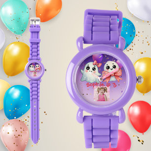 かわいいパステル幽霊キッズウォッチ誕生日ギフト 腕時計