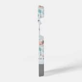 かわいいパステル恐竜のパターン iPhoneケース (左側面)