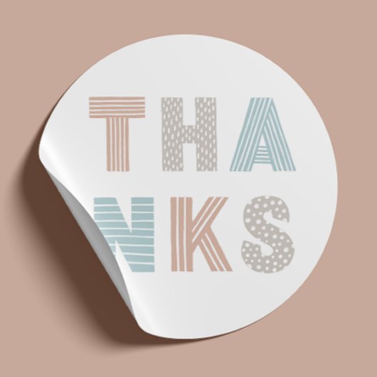 かわいいパステル感謝してい。子供の誕生日 ラウンドシール