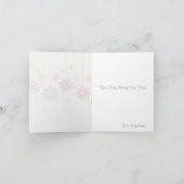 かわいいパステル抽象芸術スター – メリークリスマス シーズンカード (内部)