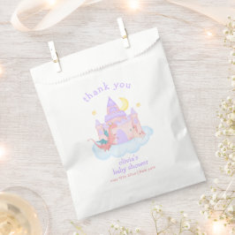 かわいいパステル童話ドラゴンユニコーンベイビーシャワー フェイバーバッグ
