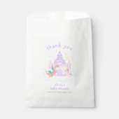 かわいいパステル童話ドラゴンユニコーンベイビーシャワー フェイバーバッグ (正面)