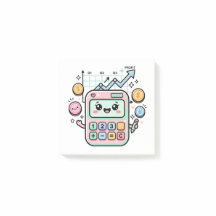 かわいいパステル計算機 ファイナンス 学生 ステッカー